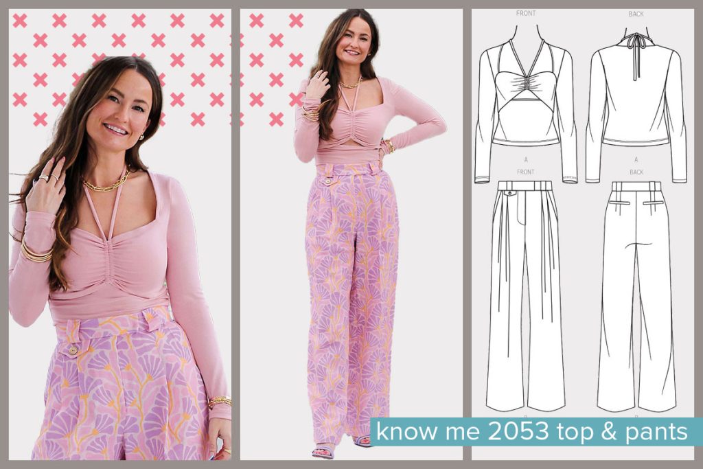 Know Me 2053 trouser and top sewing pattern