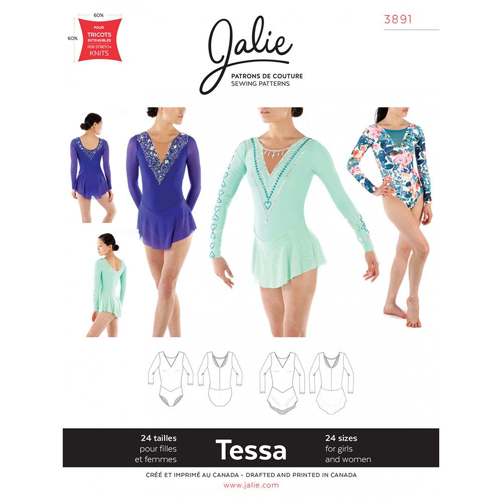 Jalie 3891 leotard sewing pattern