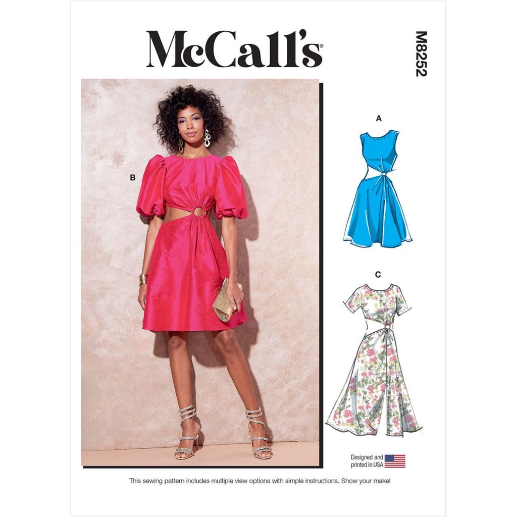 McCalls 8252 cut out dress pattern