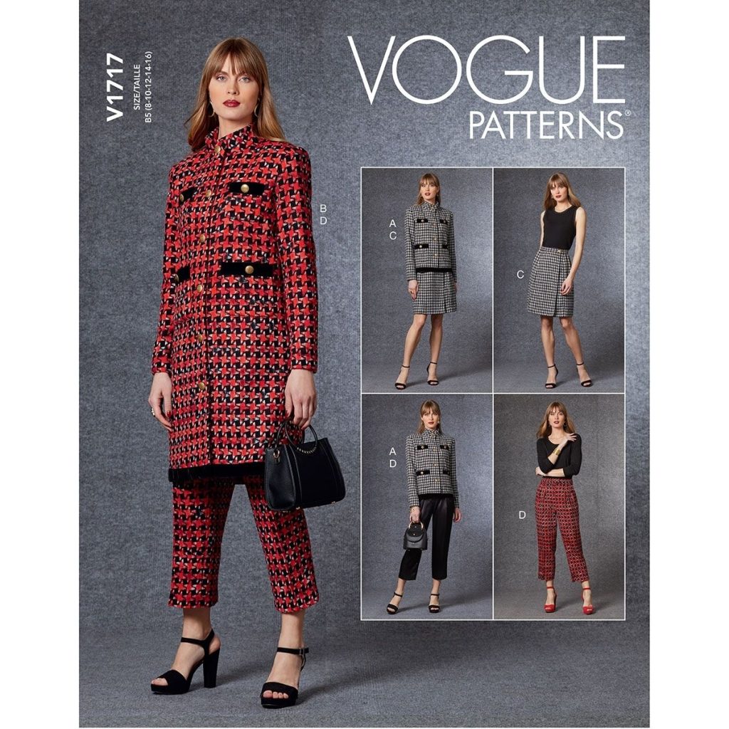 Vogue 1717 jacket, skirt and trousers pattern