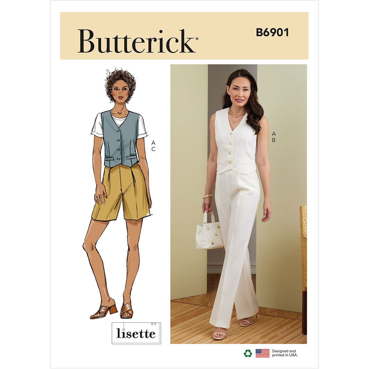 Butterick 6901 waistcoat and trouser pattern