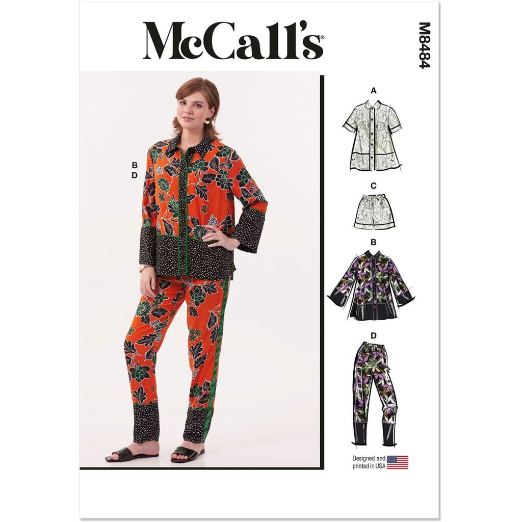 McCalls 8484 pyjama pattern
