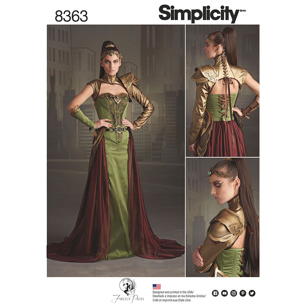 Simplicity 8363 Fantasy Ranger costume pattern